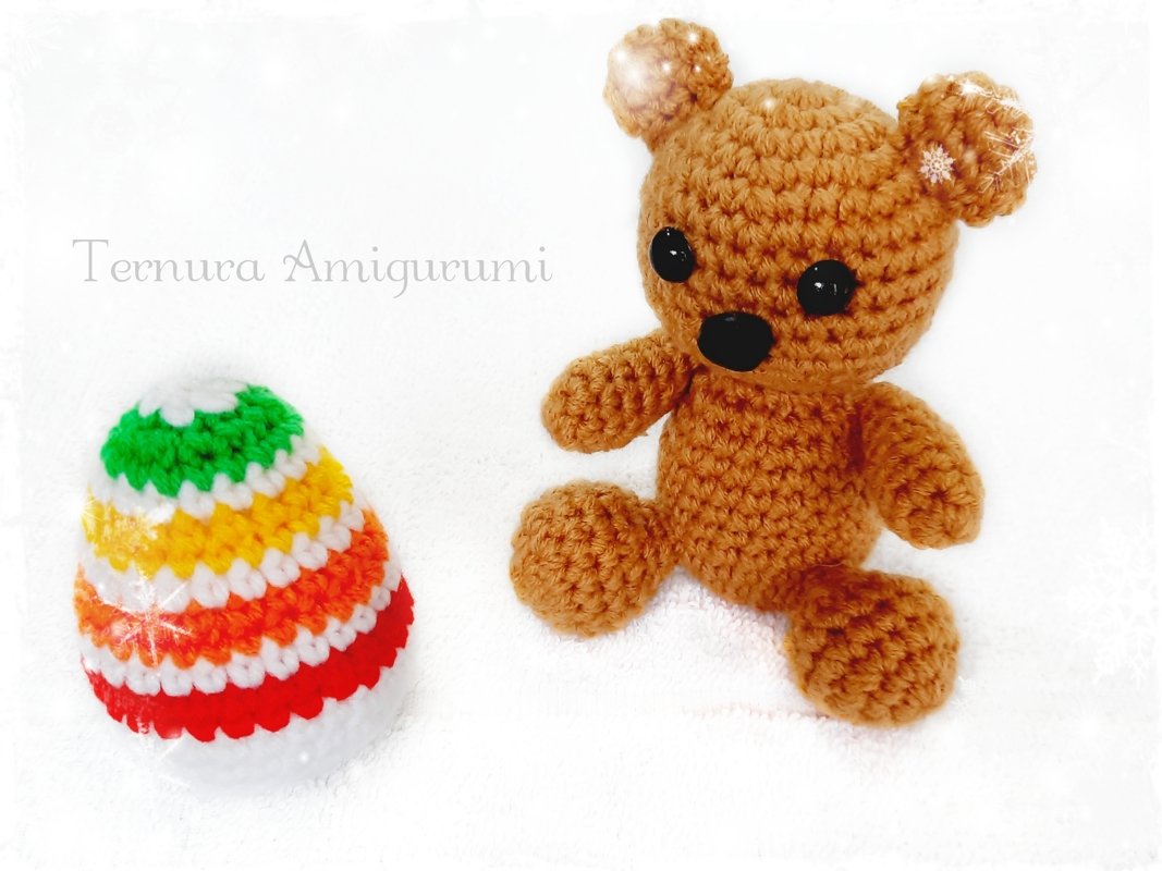 Crochet pattern bear with egg PDF Ternura Amigurumi English Deutsch Dutch - Image 2