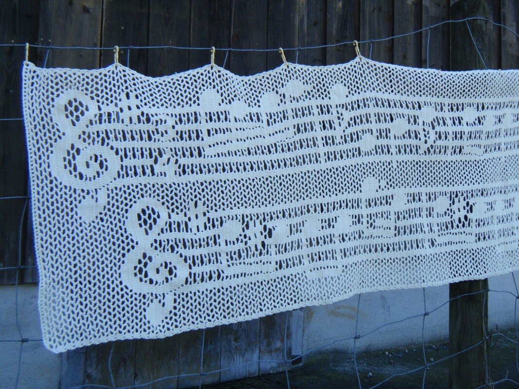Crochet music pattern "Thank you for the music"