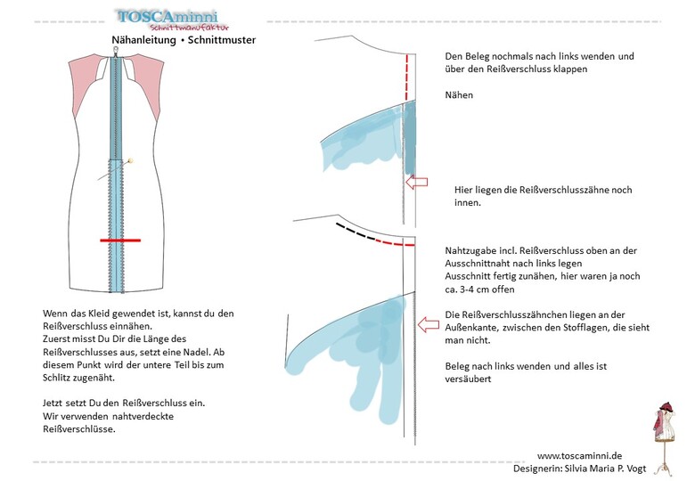 Etuikleid Palina Gr. 34-46 Schnittmuster