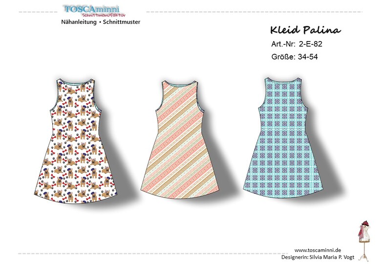 Etuikleid Palina Gr. 34-46 Schnittmuster