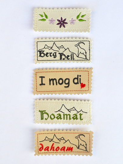 Stickdatei Label Landhaus 11 Motive