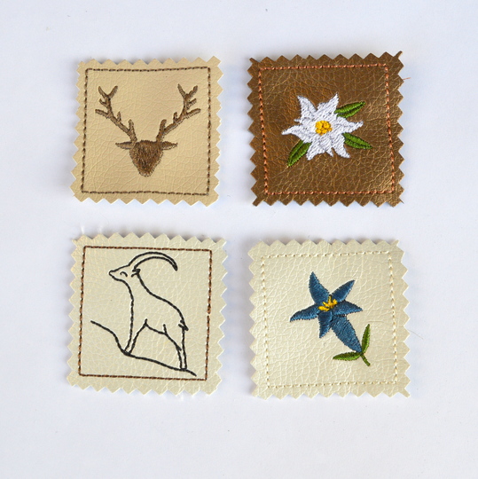 Stickdatei Label Landhaus 11 Motive