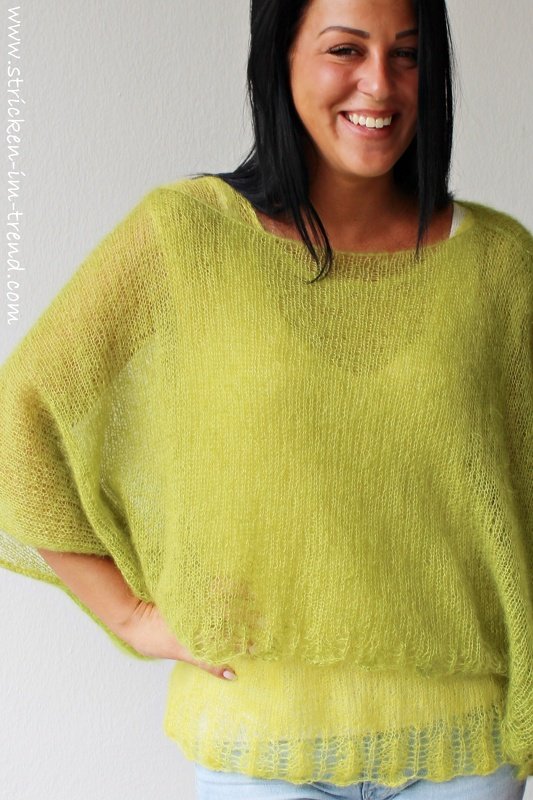 Leichtes Frühlings-Set – Strickanleitung für Top und Poncho | KidSeta #1 - Bild 6