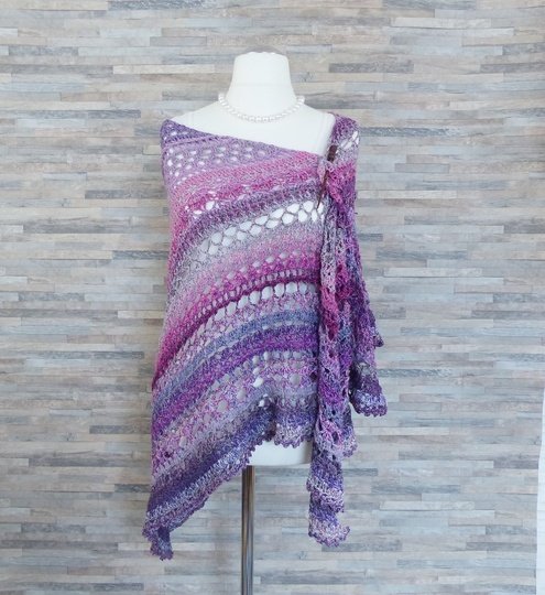 Shining Eyes Crochet Pattern for a Triangle Shawl: Charity "Hidden Angels"