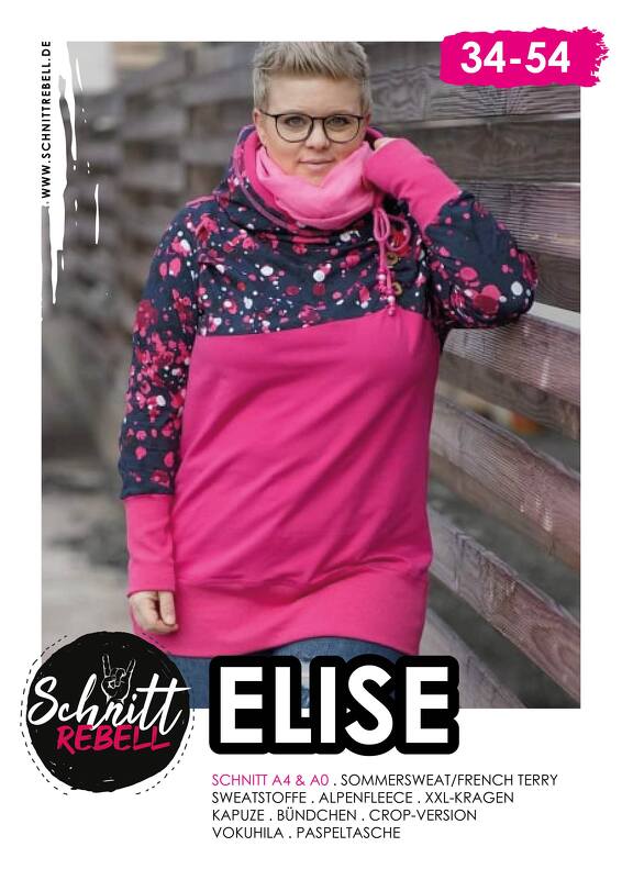 Anleitung Hoodie Elise Gr.34-54