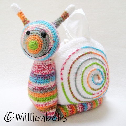 Häkelanleitung Schnecke Taschentücherhalter PDF - Bild 2