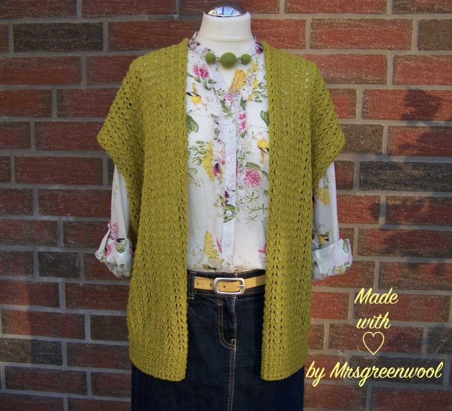 Strickanleitung für Ponchojacke "Wind in den Gräsern"