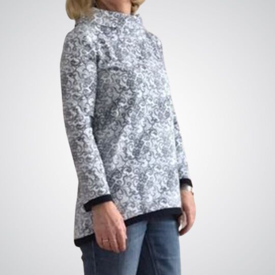 Long sleeve shirt Lisette size 34-46 sewing pattern