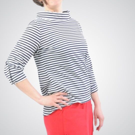 Long sleeve shirt Lisette size 34-46 sewing pattern