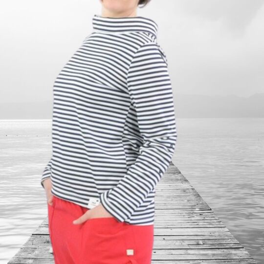 Long sleeve shirt Lisette size 34-46 sewing pattern