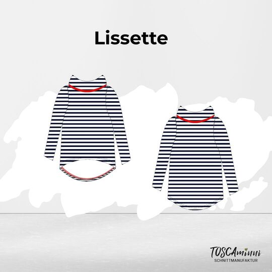 Long sleeve shirt Lisette size 34-46 sewing pattern