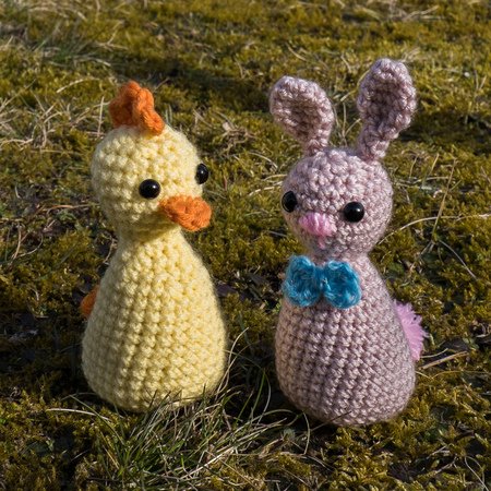 Chick and Bunny • LuckyTwins • Amigurumi crochet pattern