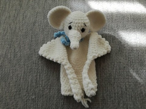 Anleitung Schmusetuch Elefantenjunge