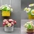 Häkel-Deko Gänseblümchen für Tisch, Tür und Wand - einfach aus Wollresten