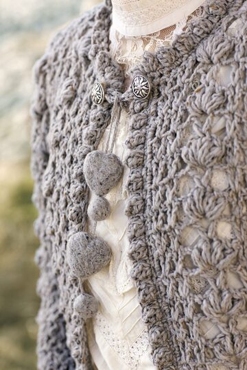 Häkelanleitung: TWEEDJACKE IN NATUR