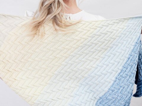 Anleitung Stricktuch „Treppe“