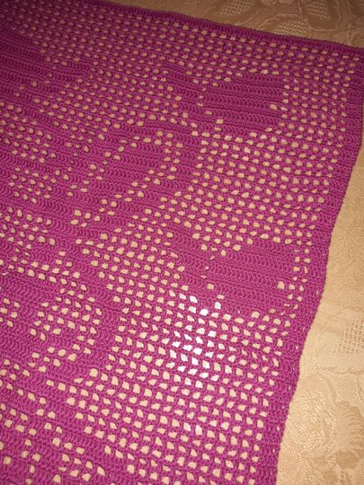 Tischläufer Häschen "Butterfly" Häkelanleitung