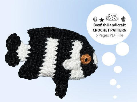 Häkelanleitung Vierbinden Preußenfisch