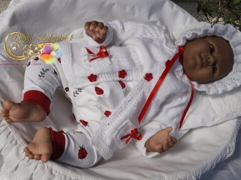 Strickanleitung für Baby's u. Reborns 3-teilig Modell Alice Gr. 50 - 56