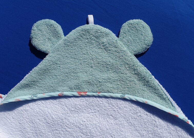 Kapuzenbadetuch mit Tierohren für Babys & Kinder (3 Größen, A4 PDF)