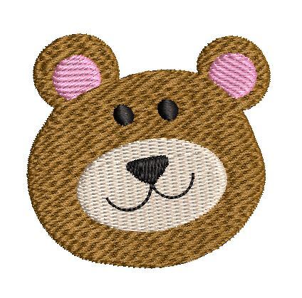 ITH Stickdatei Bär Bärkopf verschiedene Größen - Bild 6