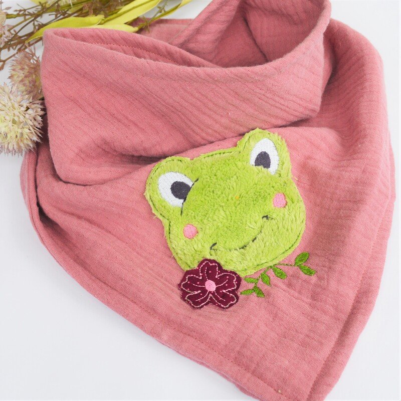 Stickdatei Frosch doodle mit Blume verschiedene Größen - Bild 3