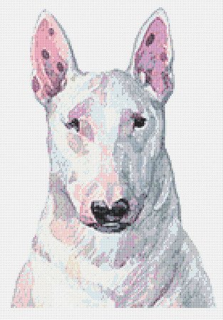 Bull Terrier 3 Cross Stitch Pattern PDF