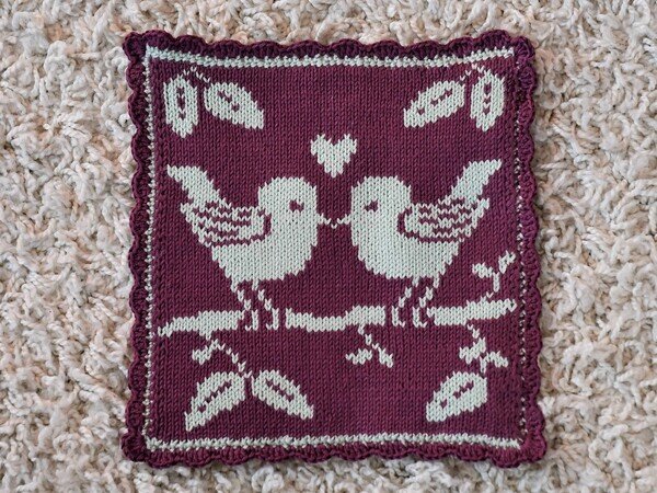 Double Knitting Pattern Dishcloth / Washcloth 