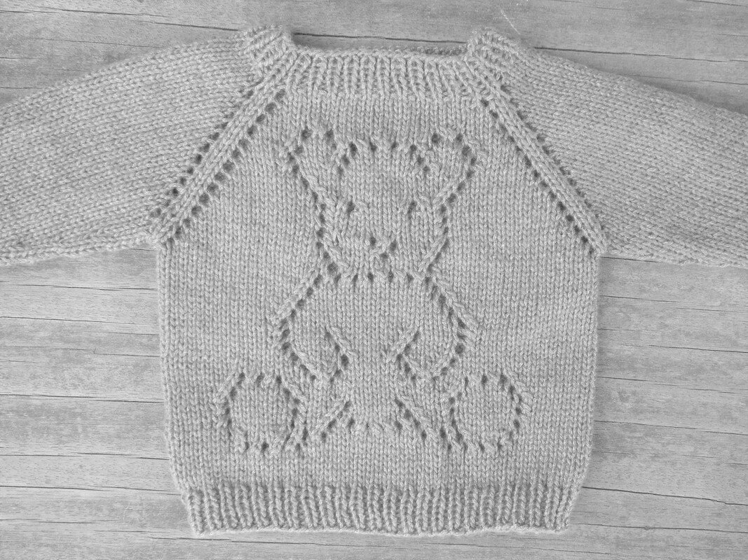 Strickanleitung Kinderpulli "Teddy" RVO