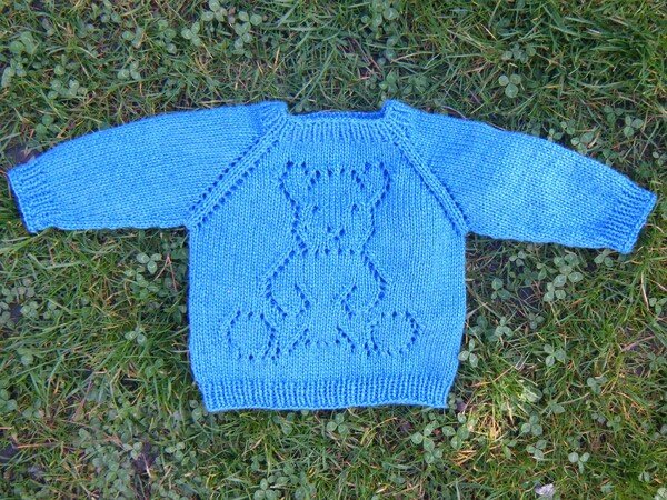 Knitting pattern kids jumper "teddy" top down