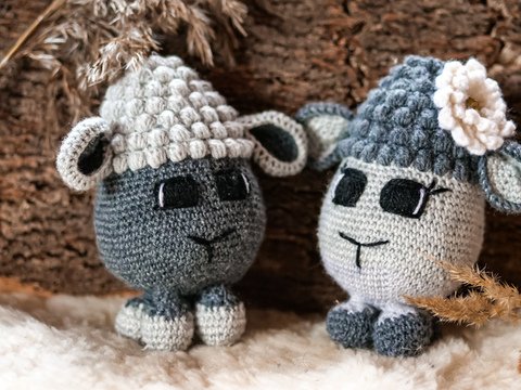 Häkelanleitung Schäfchen Henri & Henriette