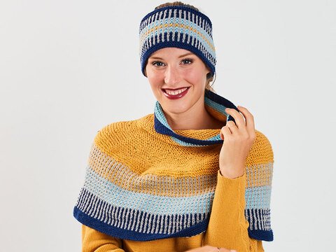 PELERINE MIT STIRNBAND COLCA