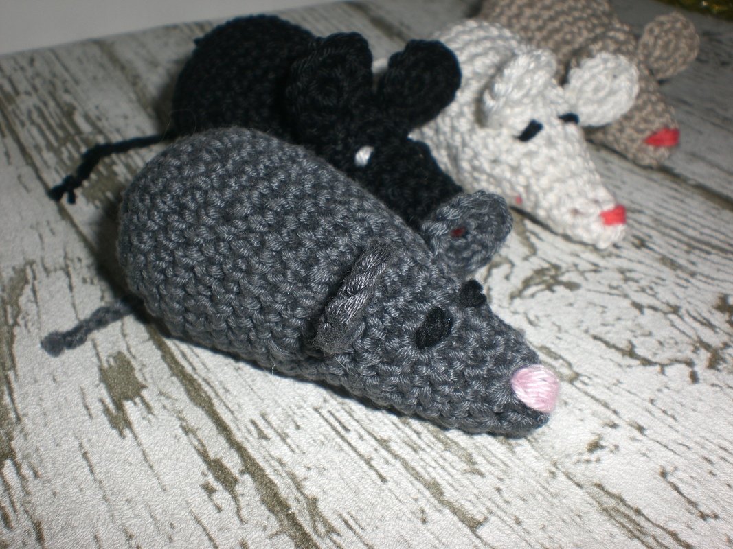 Häkelanleitung Maus