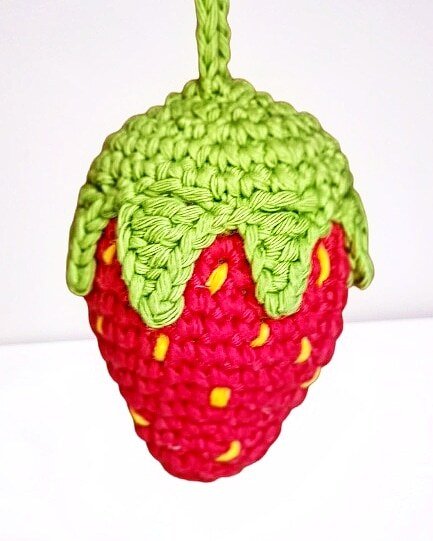 Häkelanleitung Erdbeere
