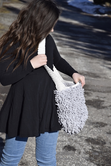 - FLIPSYBAG - Umhängetasche, Häkeltasche aus coolem Trendgarn