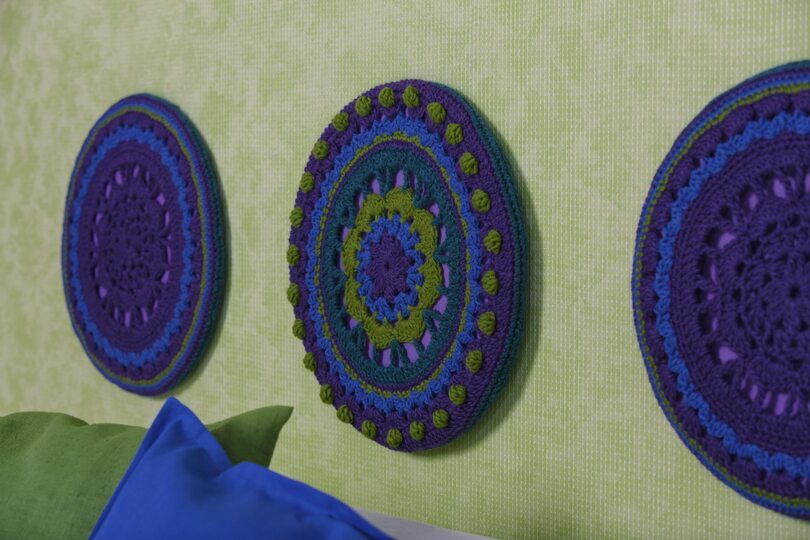 Häkelanleitung: WOHNDEKO HÄKELSET 4-TEILIG