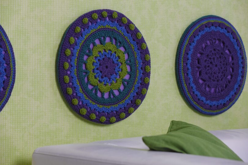 Häkelanleitung: WOHNDEKO HÄKELSET 4-TEILIG