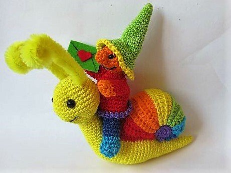 Häkelanleitung Schneckenpost