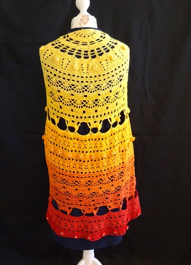 Anleitung Halbrundes Tuch "Afrika de Sol"