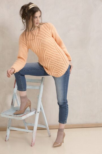 Strickanleitung: PULLI IN ENTRELAC-TECHNIK