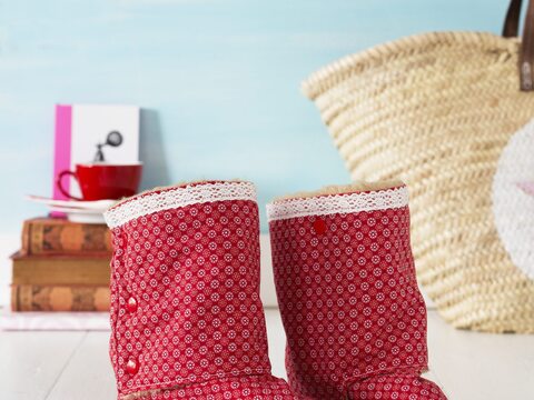 Nähanleitung: GEFÜTTERTE HAUSSCHUHE MIT ESPANDRILLE-SOHLE