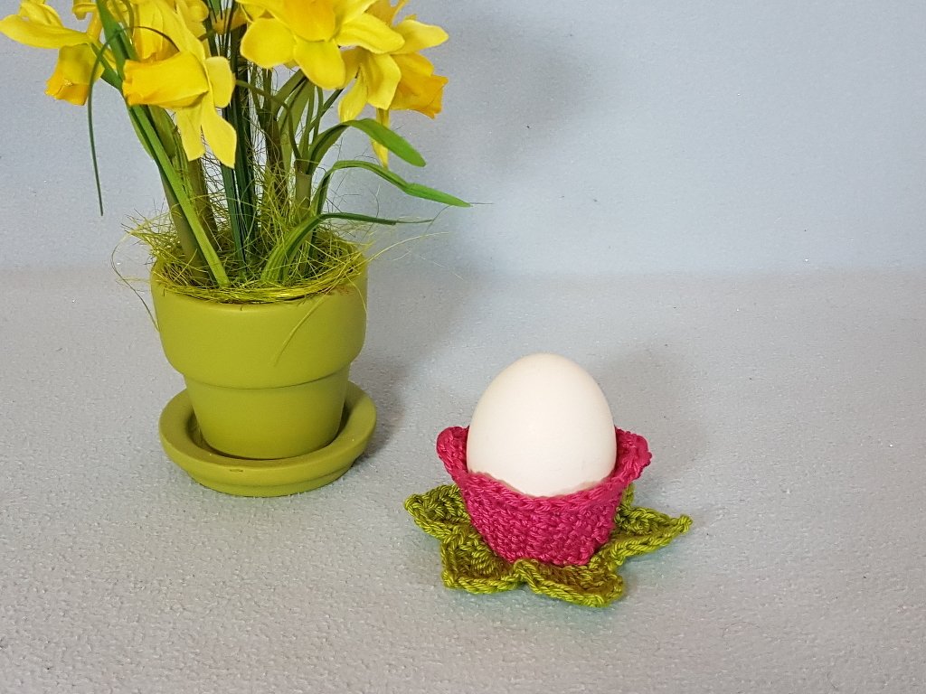 Häkelanleitung, Frühlingseierbecher - Bild 5