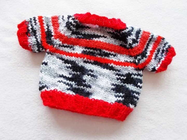 Pullover für Puppen und Teddys - mehrere Größen - Strickanleitung