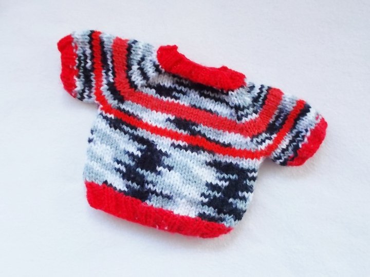 Pullover für Puppen und Teddys - mehrere Größen - Strickanleitung