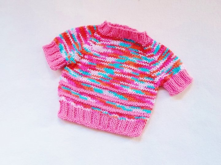 Pullover für Puppen und Teddys - mehrere Größen - Strickanleitung