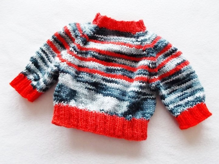 Pullover für Puppen und Teddys - mehrere Größen - Strickanleitung