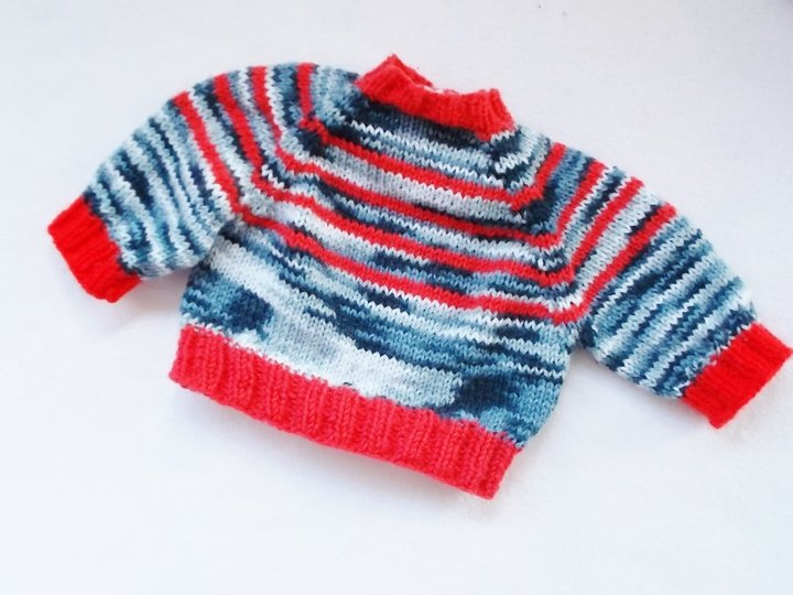 Pullover für Puppen und Teddys - mehrere Größen - Strickanleitung