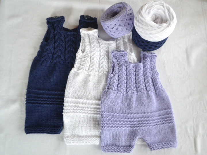 STRICKANLEITUNG 4 * Baby Strampler, Body, Sommerhose in 3 Größen