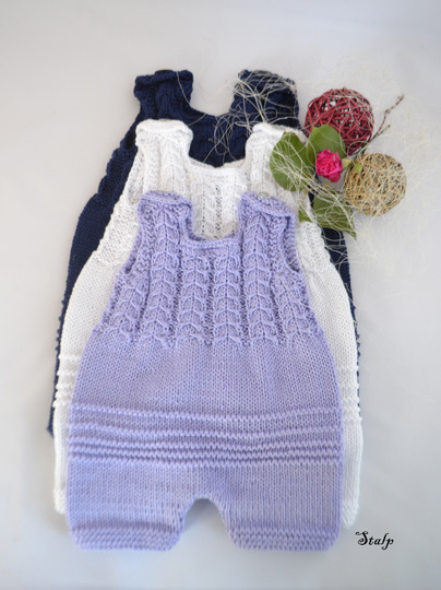 STRICKANLEITUNG 4 * Baby Strampler, Body, Sommerhose in 3 Größen