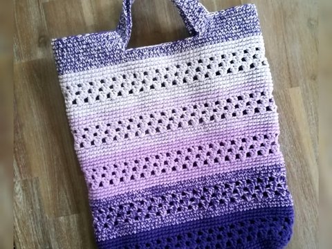 Häkeltasche Paula, Einkausnetz, Einkaustasche, Häkelanleitung